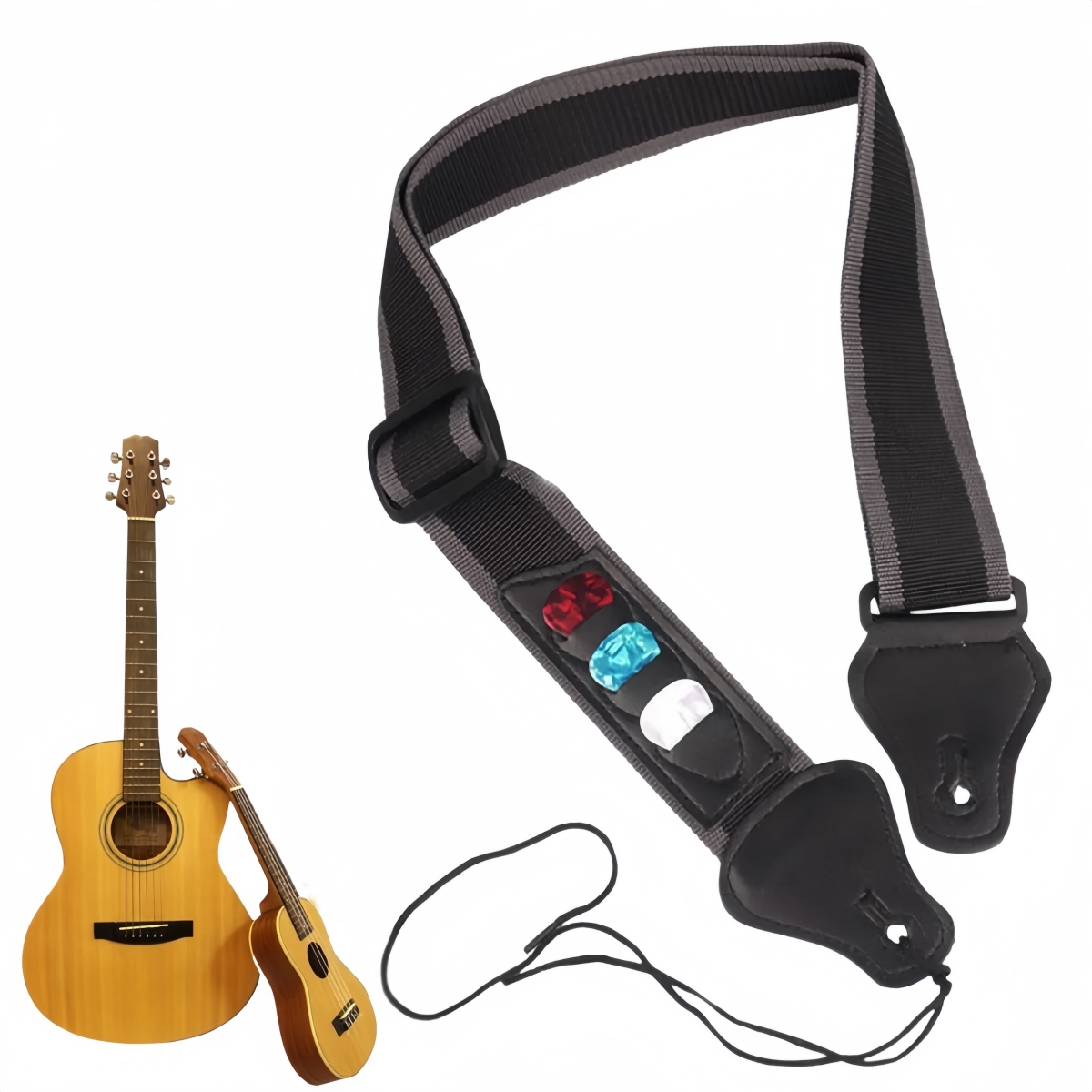 Miwayer PU Leather Guitar Stra - đánh giá và giá Acoustic Guitar Dreadnought