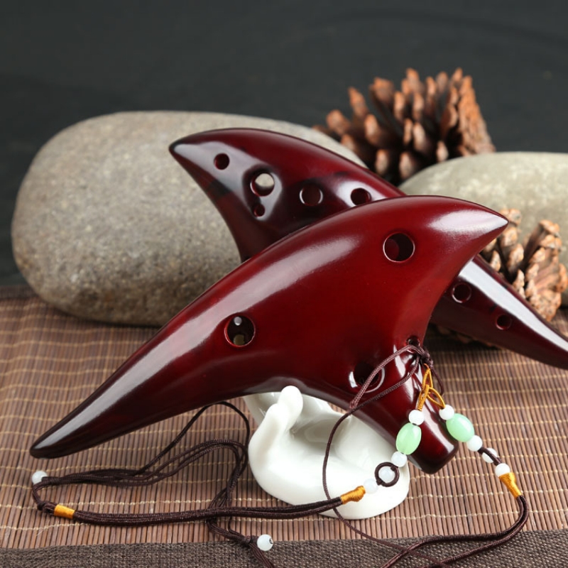 12 Holes Alto Ocarina Zelda Or - đánh giá và giá Musical Instrument Zelda