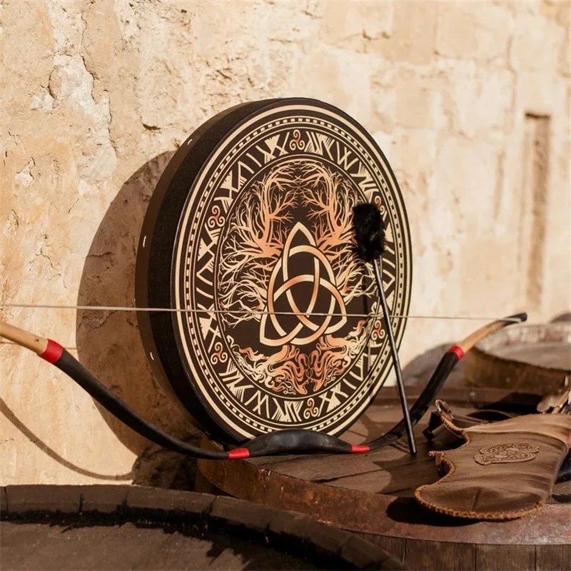 25CM Pháp Sư Celtic Trống Vint - đánh giá và giá Musical Instrument Tambourine