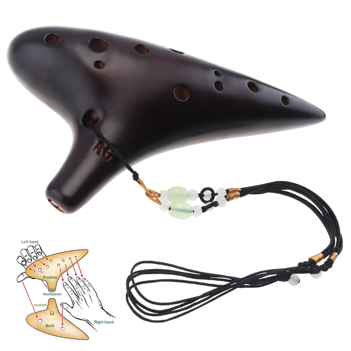 12 Holes Ocarina Zelda Alto To - đánh giá và giá Musical Instrument Zelda