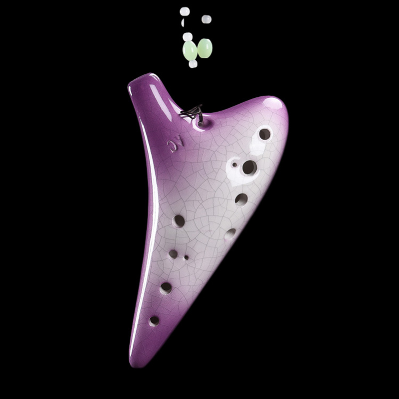 Tím Gốm Sứ Ocarina 12 Lỗ Alto  - đánh giá và giá Musical Instrument Zelda