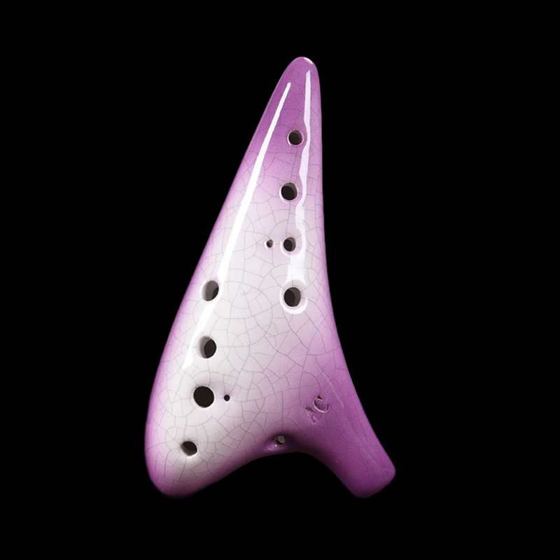 Tím Gốm Sứ Ocarina 12 Lỗ Alto  - đánh giá và giá Musical Instrument Zelda