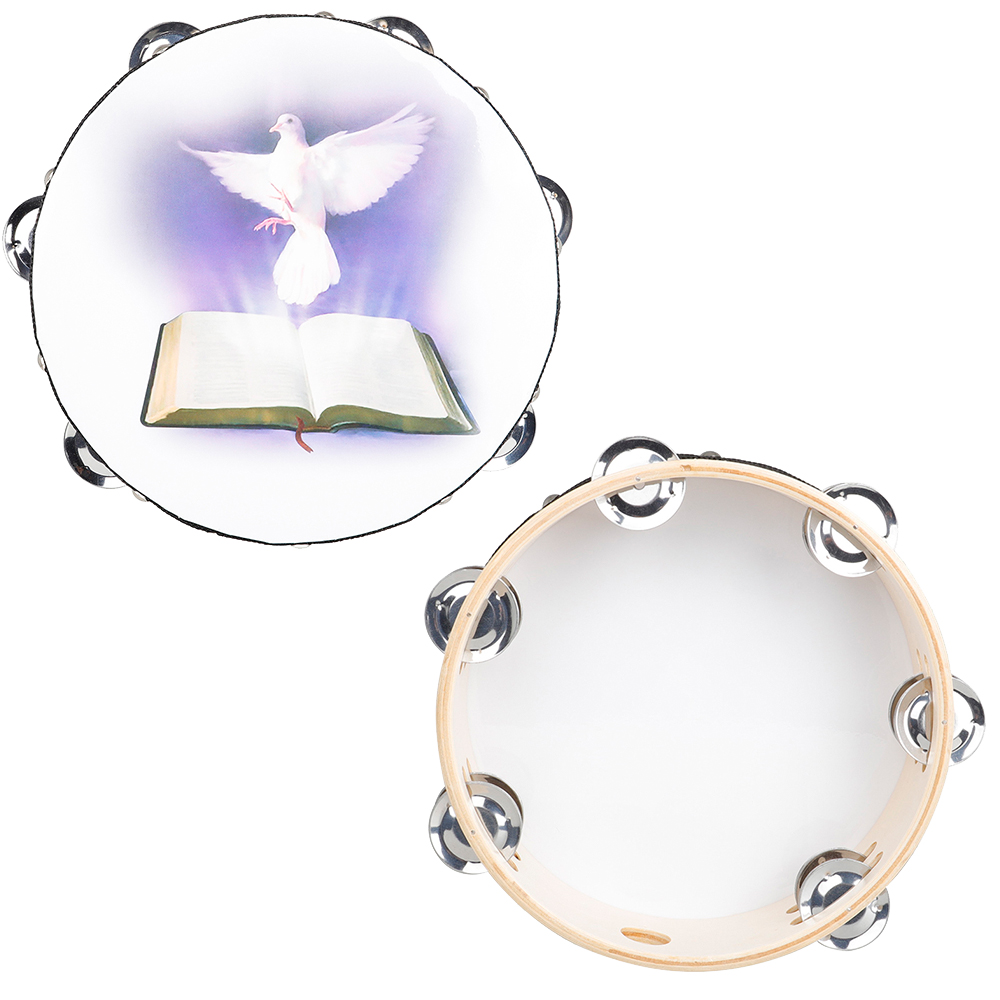 8 Inches Tambourine Peace Pige - đánh giá và giá Musical Instrument Tambourine