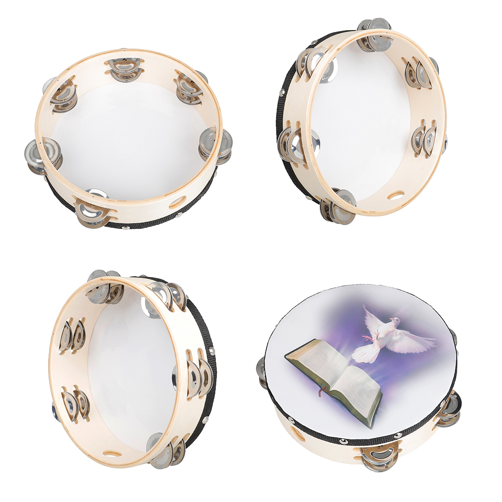 8 Inches Tambourine Peace Pige - đánh giá và giá Musical Instrument Tambourine