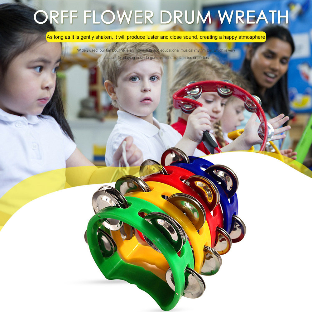 4pcs Tambourine Jingles Rattle - đánh giá và giá Musical Instrument Tambourine