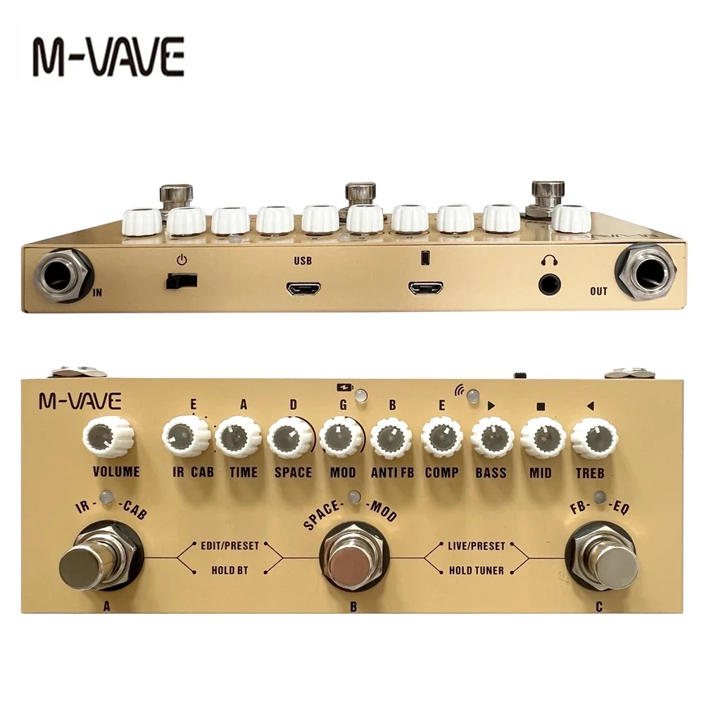 M-vave Cube BABY Rechargeable  - đánh giá và giá Acoustic Guitar Dreadnought