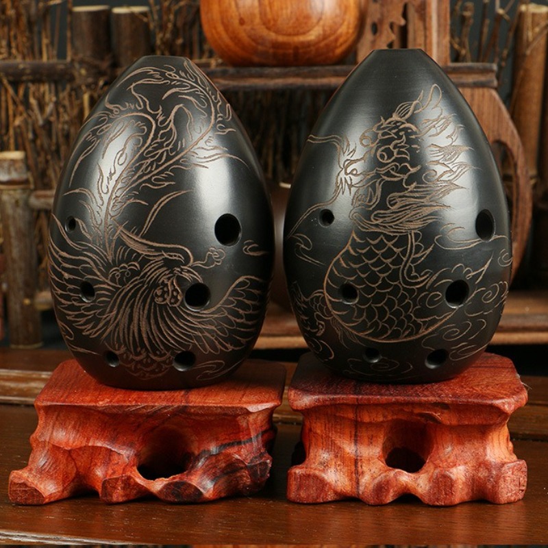 8 Holes Ocarina Black Portable - đánh giá và giá Musical Instrument Project