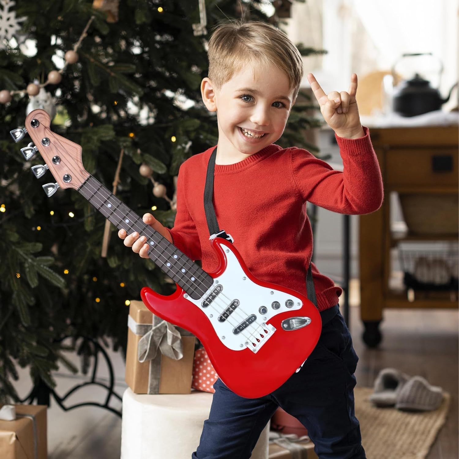 Kids Electric Guitar Toy - 4-S - đánh giá và giá Musical Instrument Project